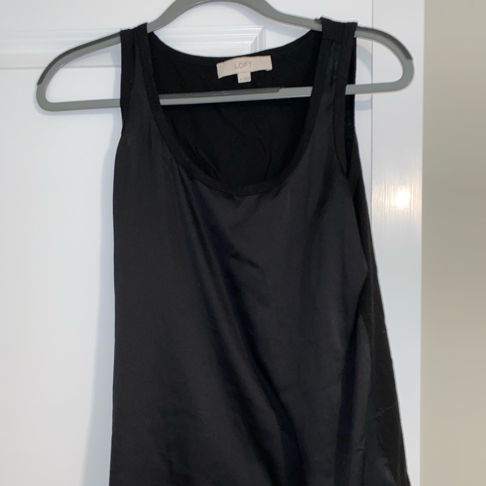 Ann Taylor Loft black tank top. Size M